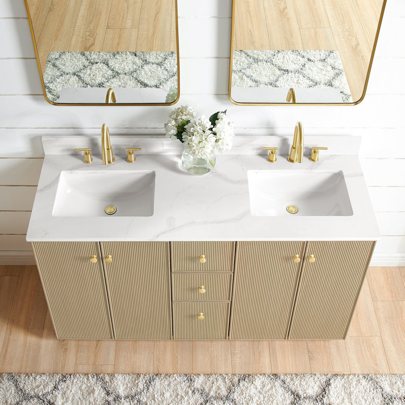 Birch Lane??? Rally 60'' Free Standing Double Bathroom Vanity with ...